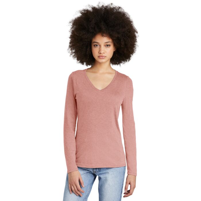 Women Perfect Tri Long Sleeve V-neck shirts Thumbnail
