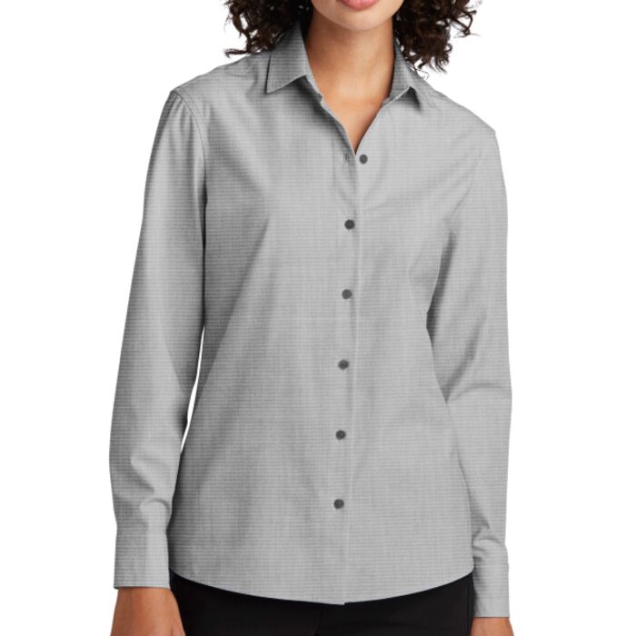 Women's Long Sleeve Stretch Woven Shirt Thumbnail